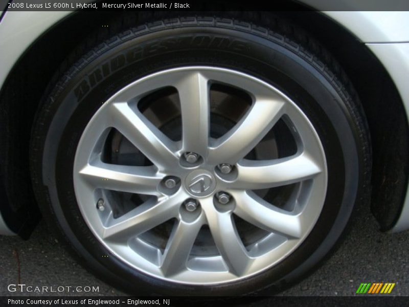 Mercury Silver Metallic / Black 2008 Lexus LS 600h L Hybrid