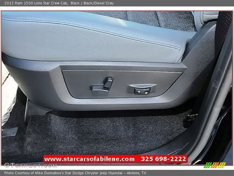Black / Black/Diesel Gray 2013 Ram 1500 Lone Star Crew Cab