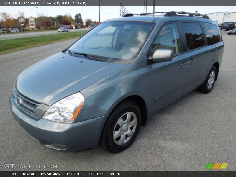 Olive Gray Metallic / Gray 2008 Kia Sedona LX