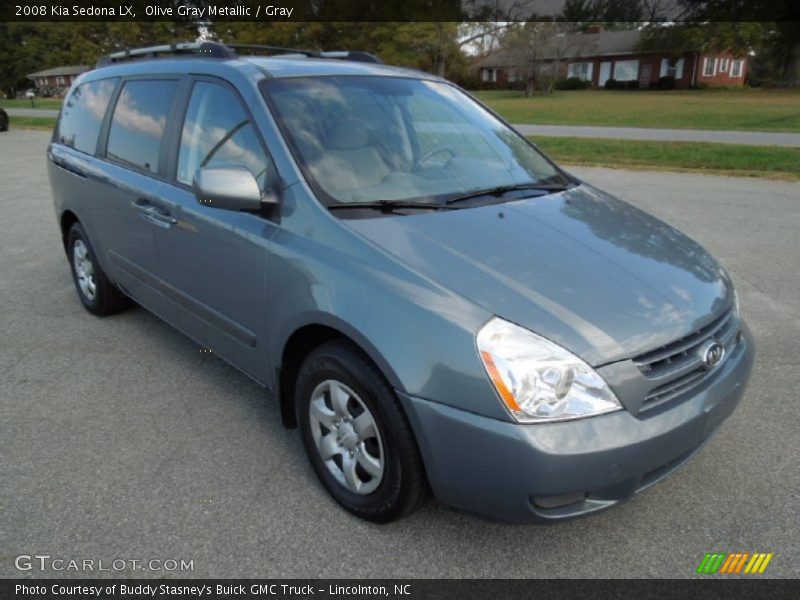 Olive Gray Metallic / Gray 2008 Kia Sedona LX