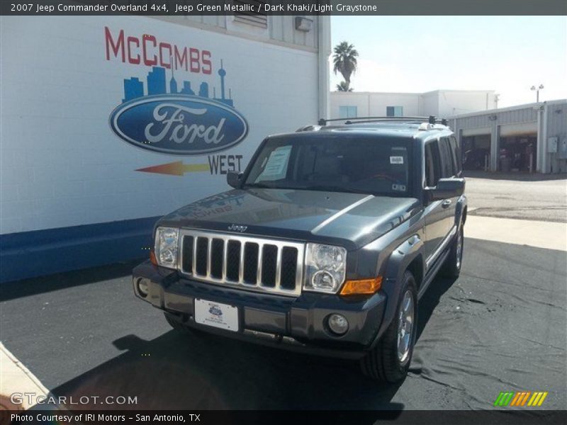 Jeep Green Metallic / Dark Khaki/Light Graystone 2007 Jeep Commander Overland 4x4