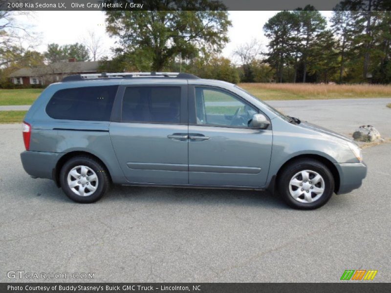 Olive Gray Metallic / Gray 2008 Kia Sedona LX