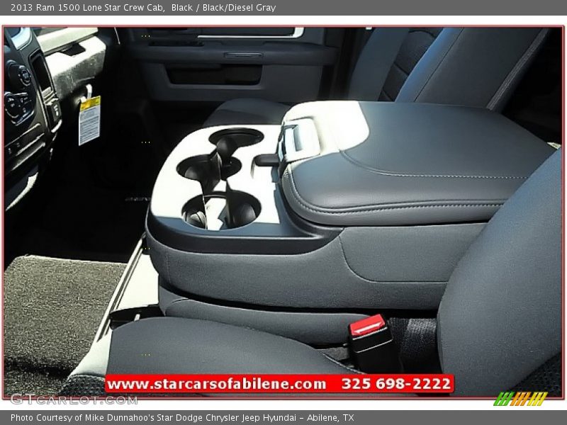 Black / Black/Diesel Gray 2013 Ram 1500 Lone Star Crew Cab