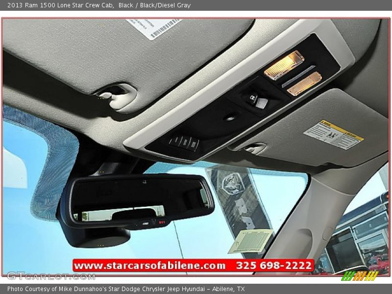 Black / Black/Diesel Gray 2013 Ram 1500 Lone Star Crew Cab