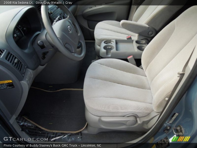 Olive Gray Metallic / Gray 2008 Kia Sedona LX