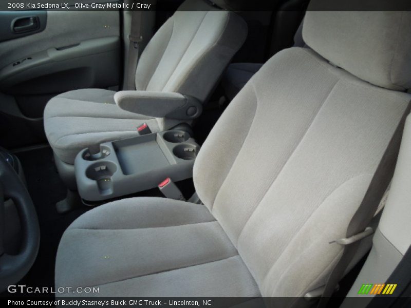 Olive Gray Metallic / Gray 2008 Kia Sedona LX