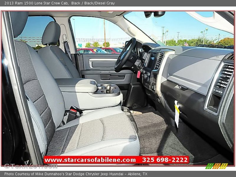 Black / Black/Diesel Gray 2013 Ram 1500 Lone Star Crew Cab