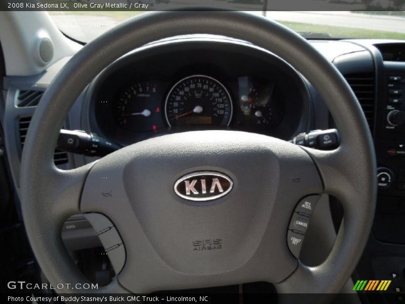 Olive Gray Metallic / Gray 2008 Kia Sedona LX