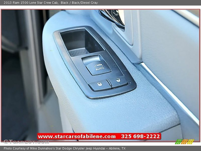 Black / Black/Diesel Gray 2013 Ram 1500 Lone Star Crew Cab