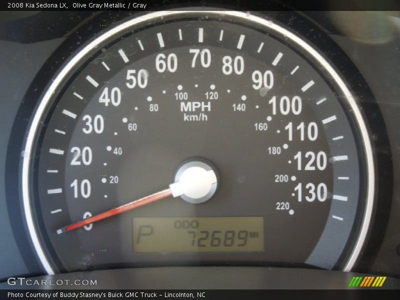 Olive Gray Metallic / Gray 2008 Kia Sedona LX