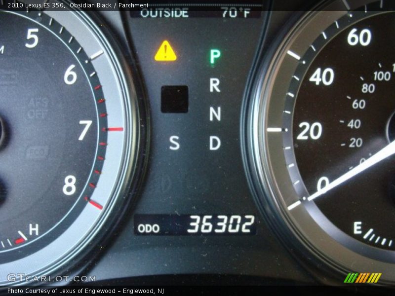 Obsidian Black / Parchment 2010 Lexus ES 350