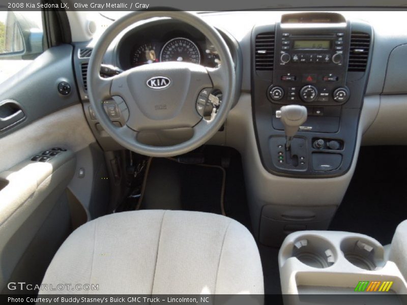 Olive Gray Metallic / Gray 2008 Kia Sedona LX