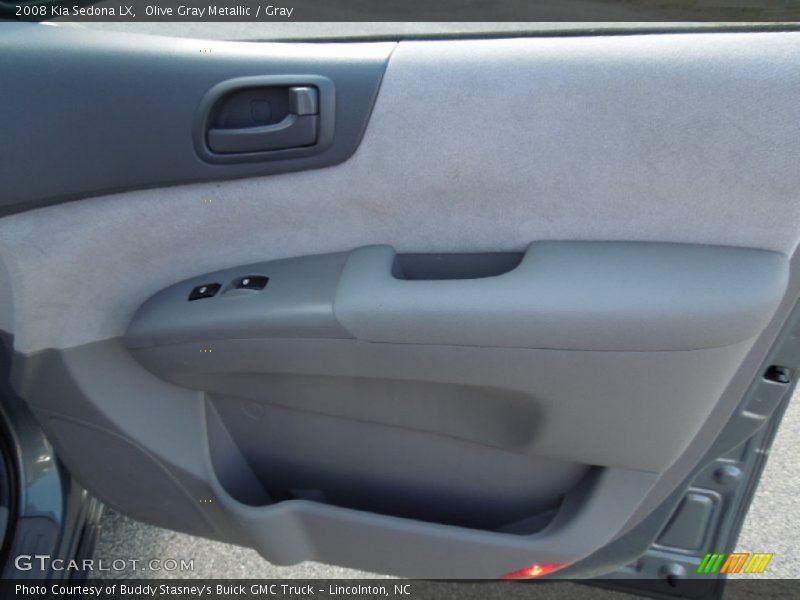 Olive Gray Metallic / Gray 2008 Kia Sedona LX