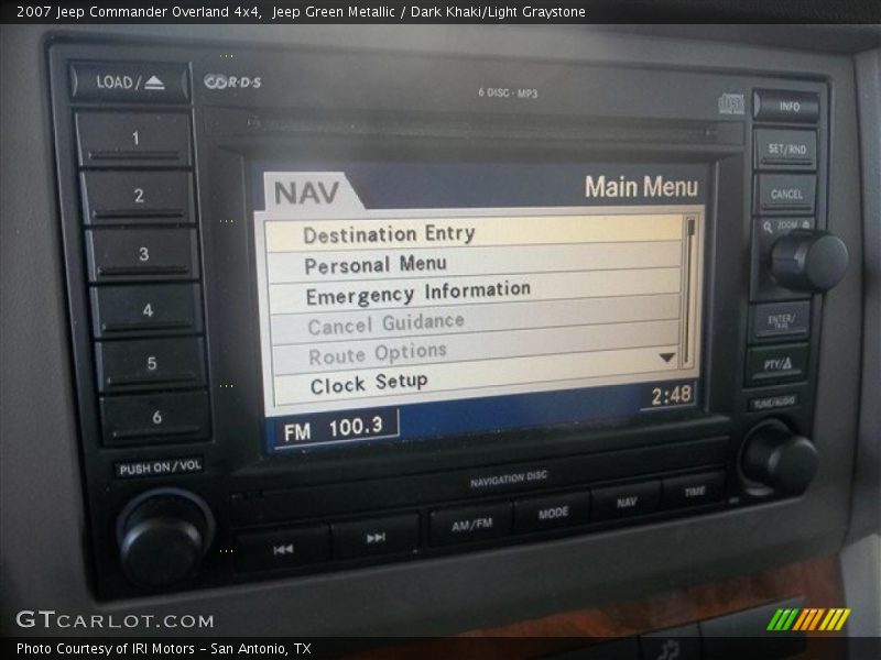 Jeep Green Metallic / Dark Khaki/Light Graystone 2007 Jeep Commander Overland 4x4