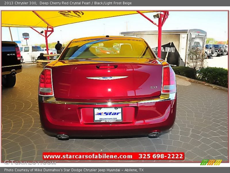 Deep Cherry Red Crystal Pearl / Black/Light Frost Beige 2013 Chrysler 300