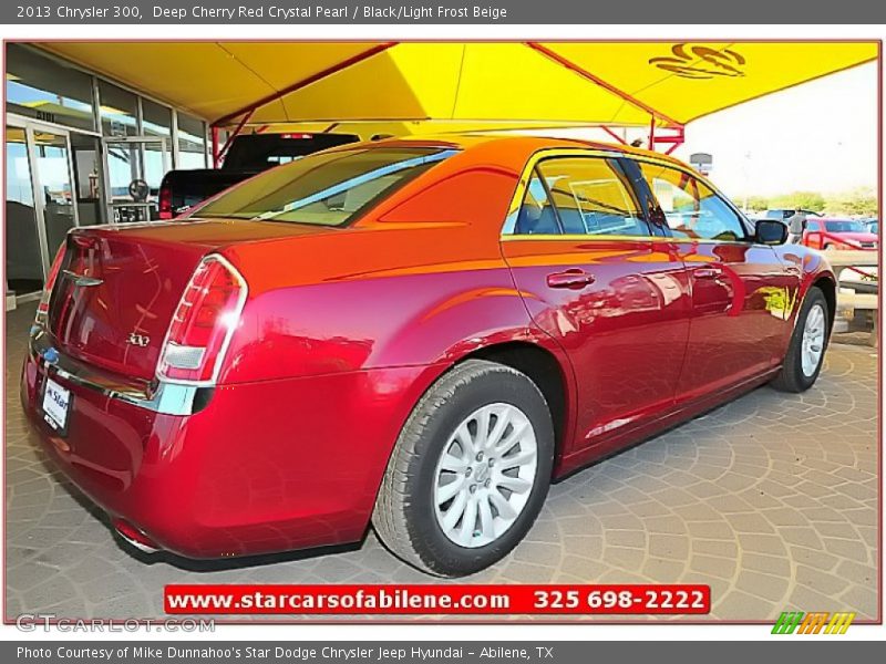 Deep Cherry Red Crystal Pearl / Black/Light Frost Beige 2013 Chrysler 300