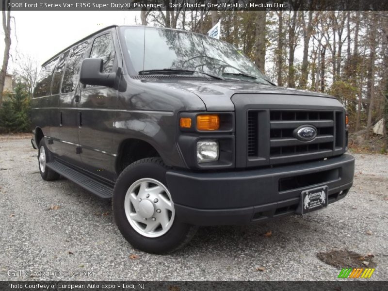 Dark Shadow Grey Metallic / Medium Flint 2008 Ford E Series Van E350 Super Duty XL Passenger