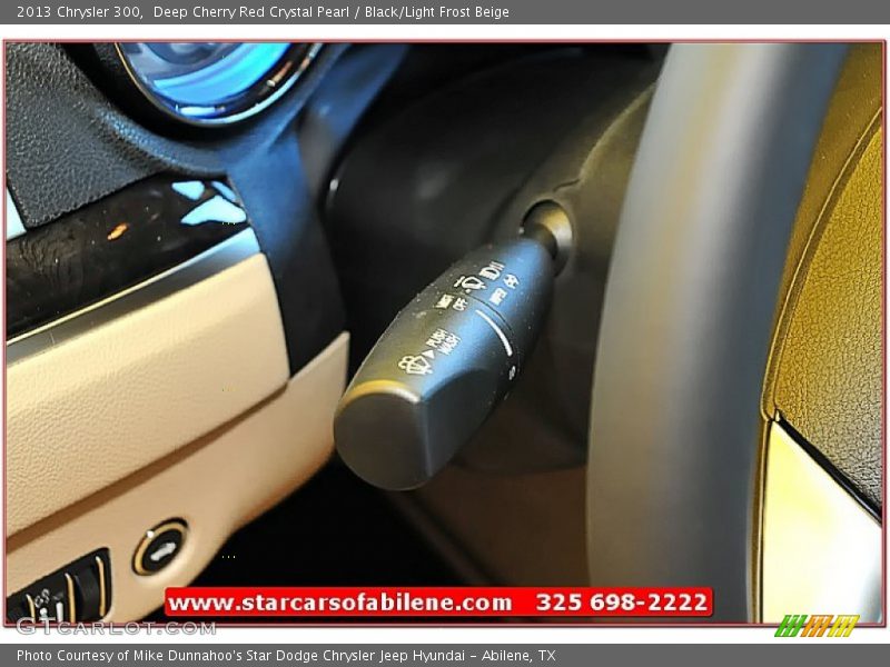Deep Cherry Red Crystal Pearl / Black/Light Frost Beige 2013 Chrysler 300