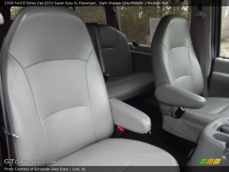 Dark Shadow Grey Metallic / Medium Flint 2008 Ford E Series Van E350 Super Duty XL Passenger