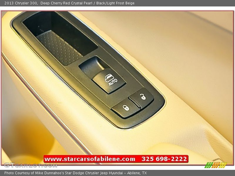 Deep Cherry Red Crystal Pearl / Black/Light Frost Beige 2013 Chrysler 300
