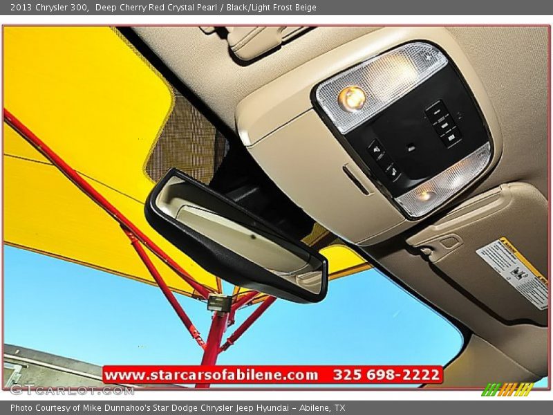 Deep Cherry Red Crystal Pearl / Black/Light Frost Beige 2013 Chrysler 300