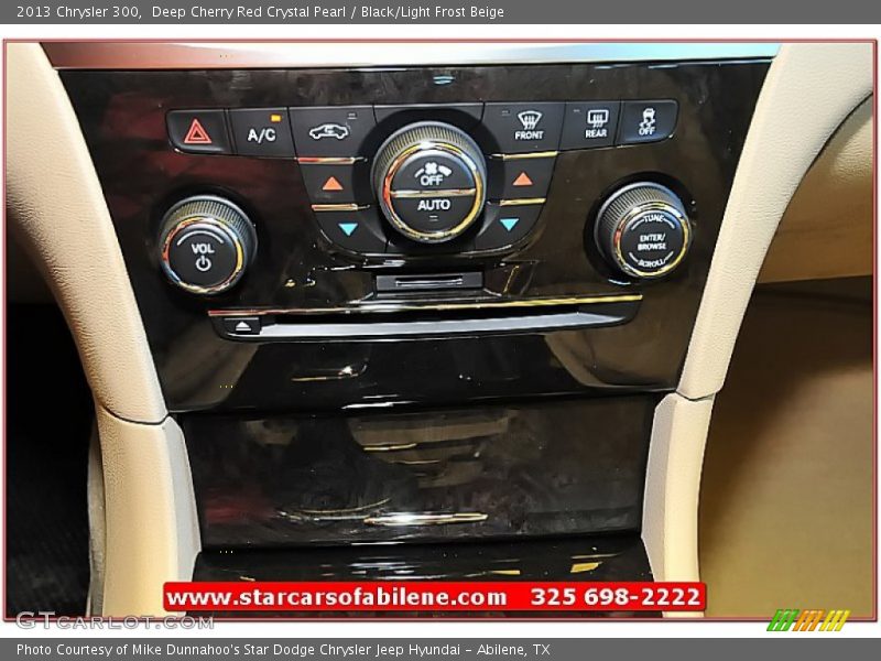 Deep Cherry Red Crystal Pearl / Black/Light Frost Beige 2013 Chrysler 300