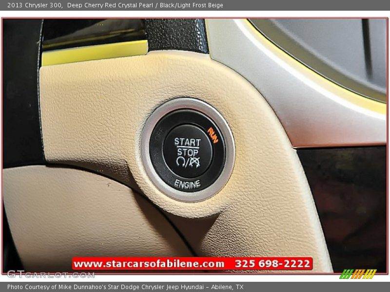 Deep Cherry Red Crystal Pearl / Black/Light Frost Beige 2013 Chrysler 300