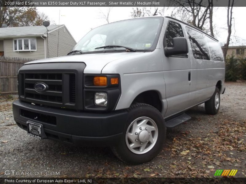 Silver Metallic / Medium Flint 2008 Ford E Series Van E350 Super Duty XLT Passenger