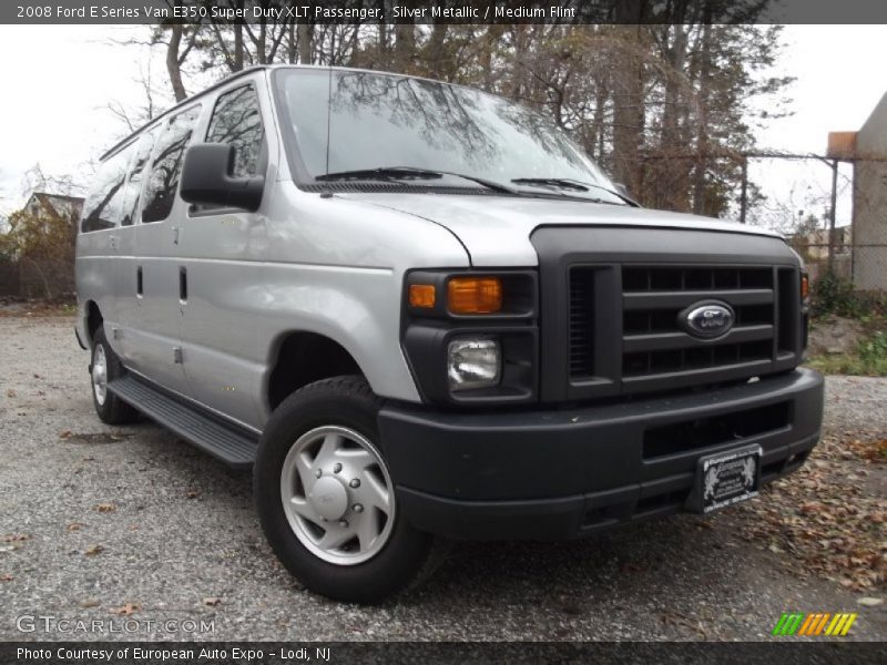 Silver Metallic / Medium Flint 2008 Ford E Series Van E350 Super Duty XLT Passenger