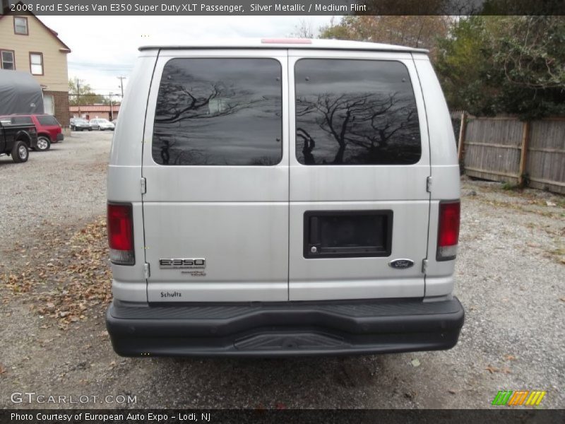 Silver Metallic / Medium Flint 2008 Ford E Series Van E350 Super Duty XLT Passenger