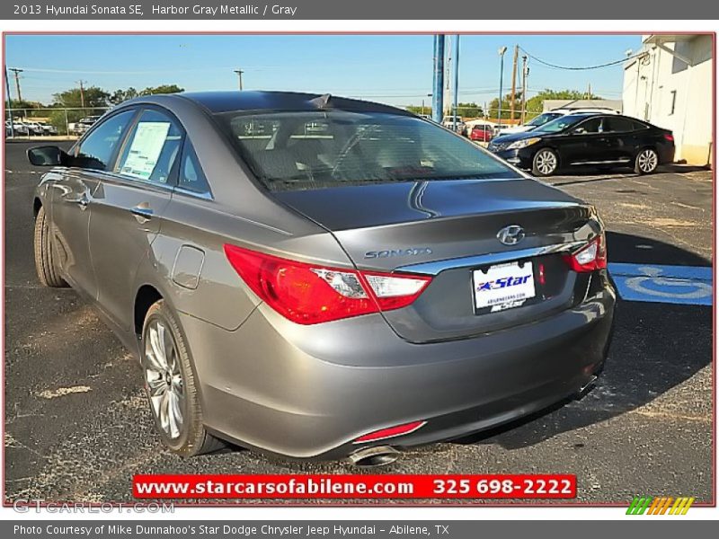 Harbor Gray Metallic / Gray 2013 Hyundai Sonata SE