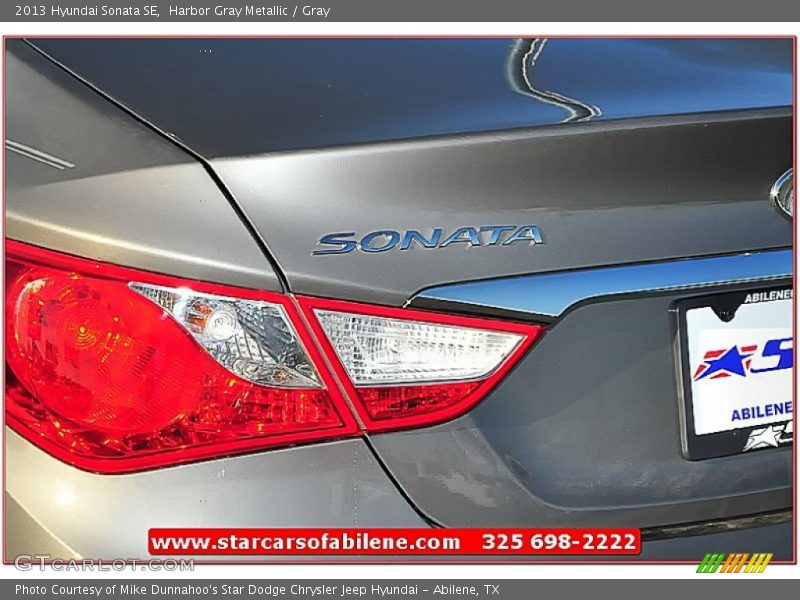 Harbor Gray Metallic / Gray 2013 Hyundai Sonata SE