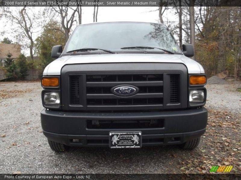 Silver Metallic / Medium Flint 2008 Ford E Series Van E350 Super Duty XLT Passenger
