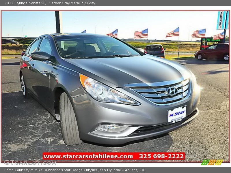 Harbor Gray Metallic / Gray 2013 Hyundai Sonata SE