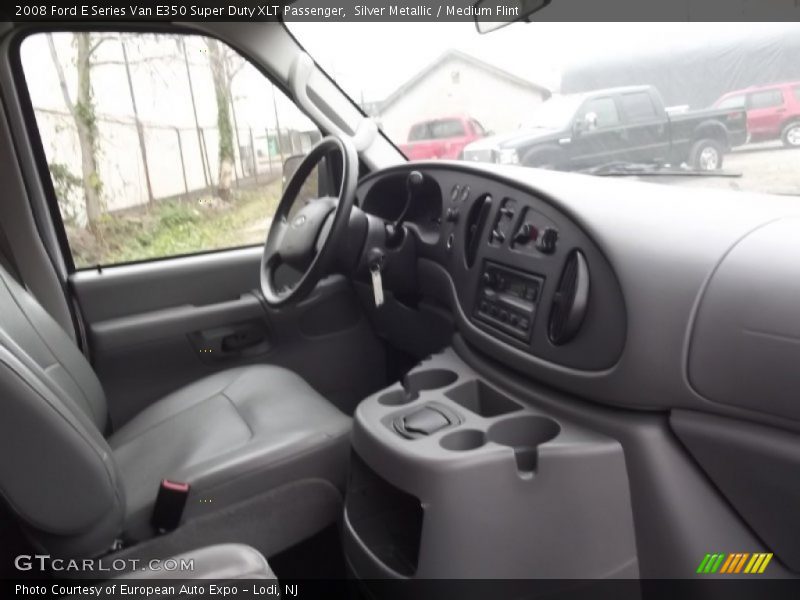 Silver Metallic / Medium Flint 2008 Ford E Series Van E350 Super Duty XLT Passenger