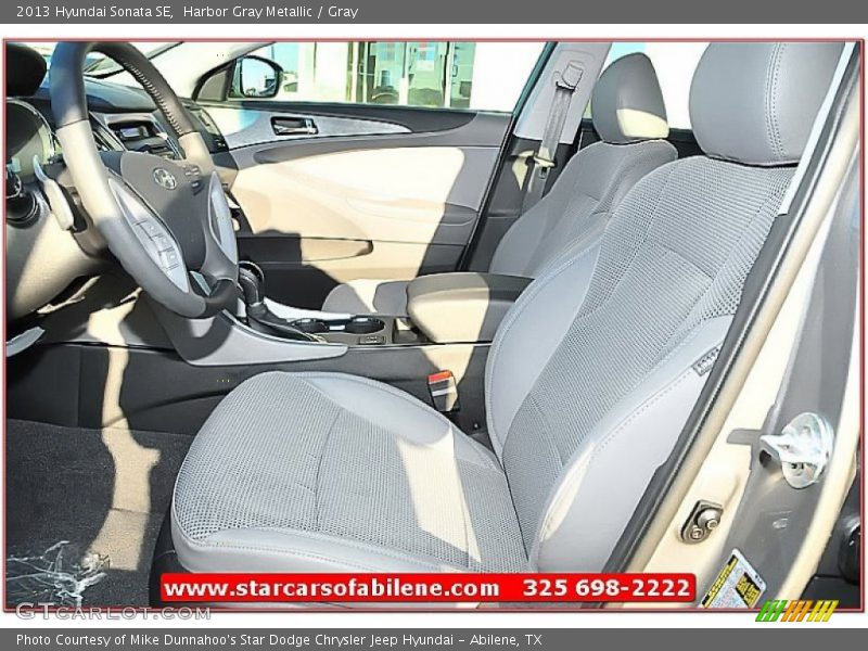 Harbor Gray Metallic / Gray 2013 Hyundai Sonata SE