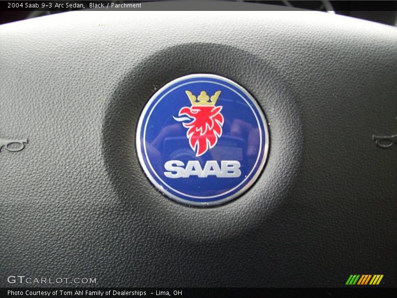 Black / Parchment 2004 Saab 9-3 Arc Sedan