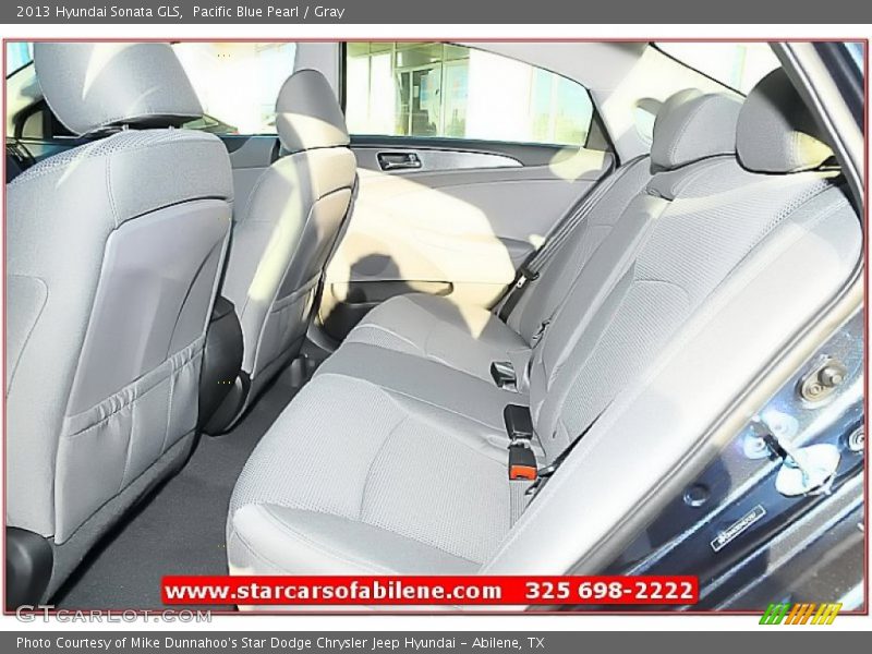 Pacific Blue Pearl / Gray 2013 Hyundai Sonata GLS