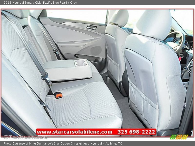 Pacific Blue Pearl / Gray 2013 Hyundai Sonata GLS