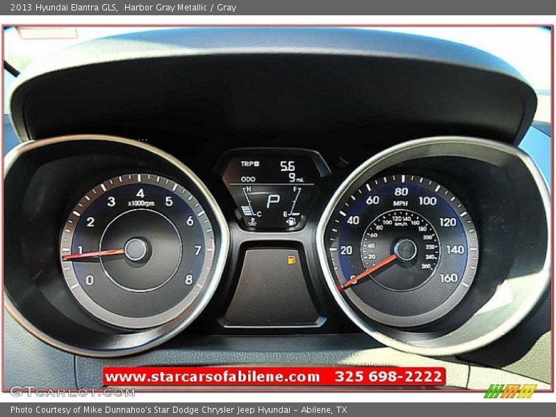 Harbor Gray Metallic / Gray 2013 Hyundai Elantra GLS