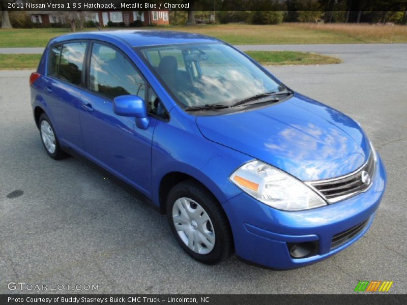 Metallic Blue / Charcoal 2011 Nissan Versa 1.8 S Hatchback
