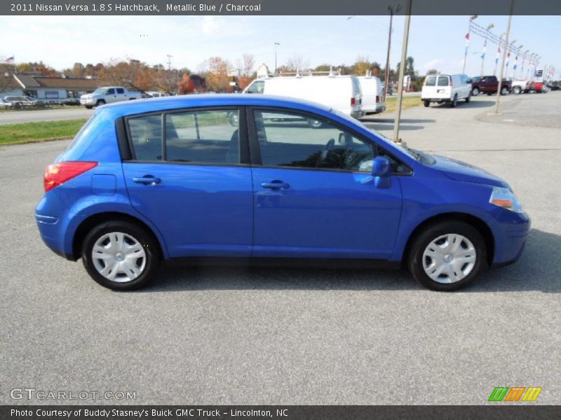 Metallic Blue / Charcoal 2011 Nissan Versa 1.8 S Hatchback