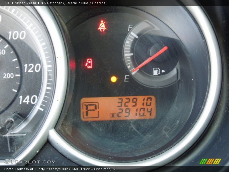 Metallic Blue / Charcoal 2011 Nissan Versa 1.8 S Hatchback