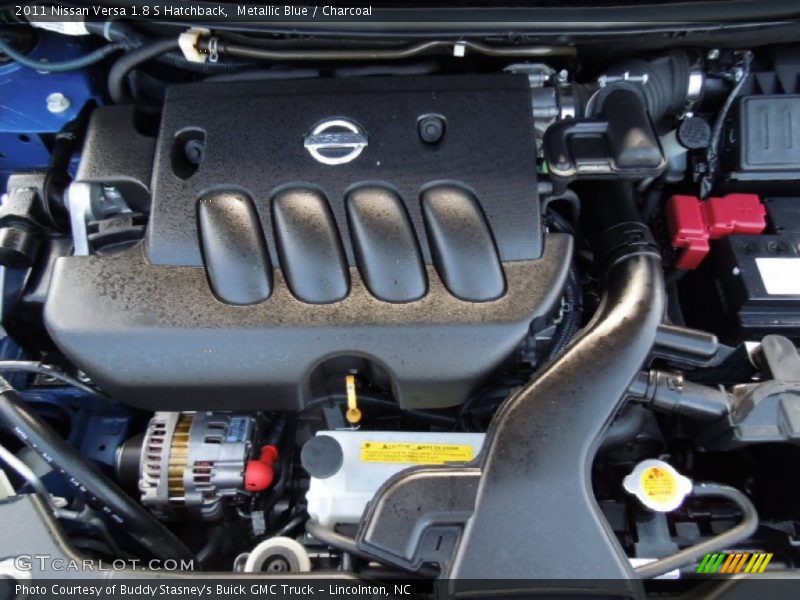 Metallic Blue / Charcoal 2011 Nissan Versa 1.8 S Hatchback