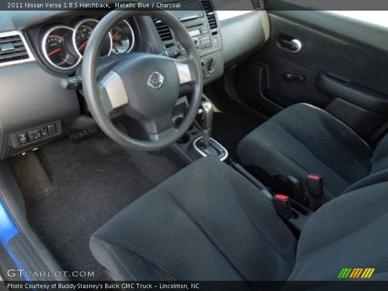 Metallic Blue / Charcoal 2011 Nissan Versa 1.8 S Hatchback