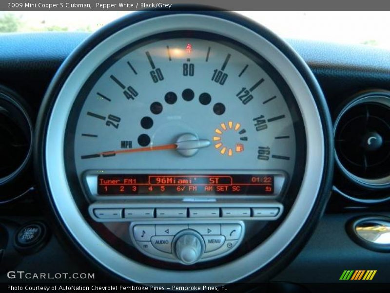 Pepper White / Black/Grey 2009 Mini Cooper S Clubman