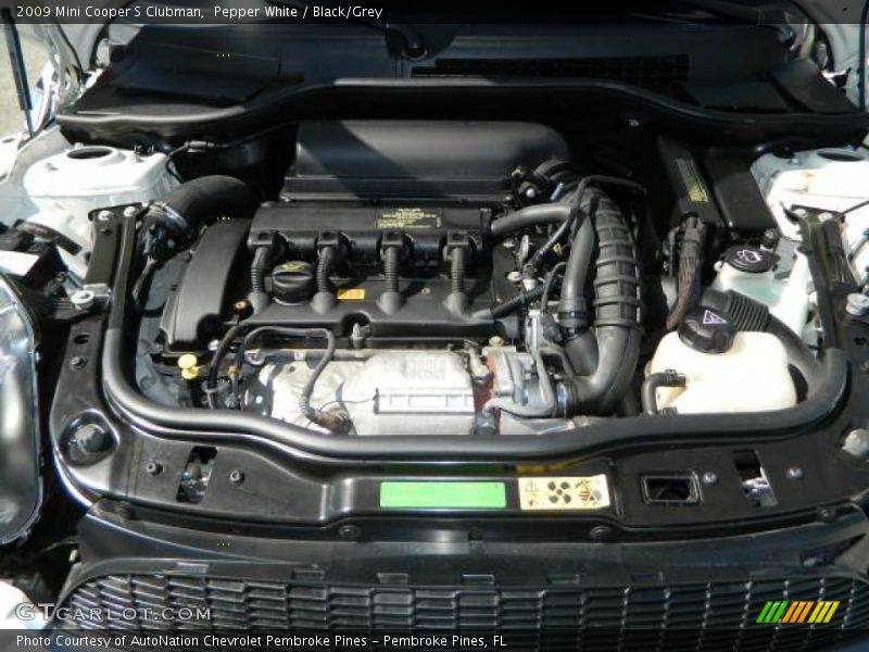 Pepper White / Black/Grey 2009 Mini Cooper S Clubman