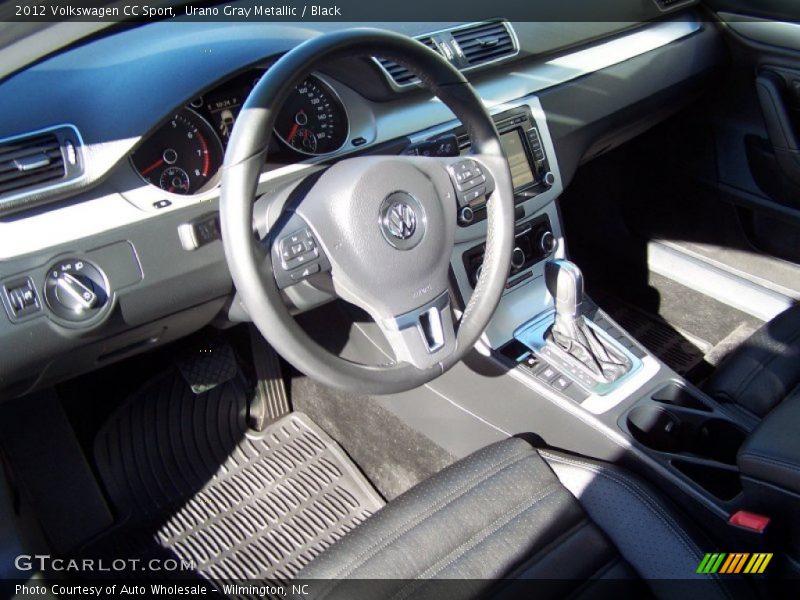 Urano Gray Metallic / Black 2012 Volkswagen CC Sport