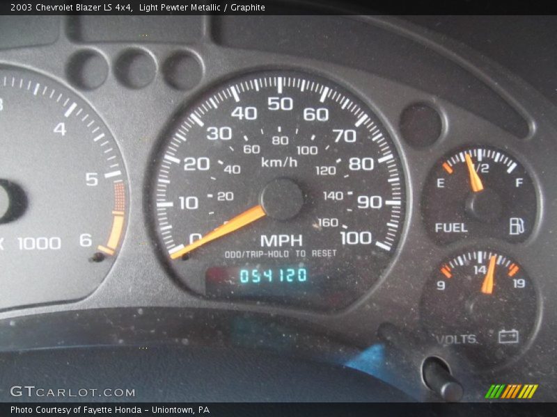 Light Pewter Metallic / Graphite 2003 Chevrolet Blazer LS 4x4