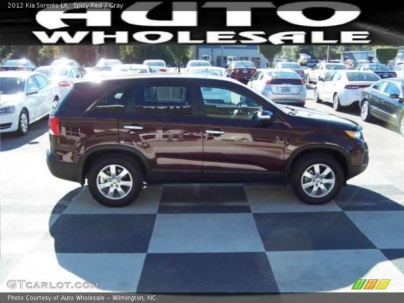 Spicy Red / Gray 2012 Kia Sorento LX